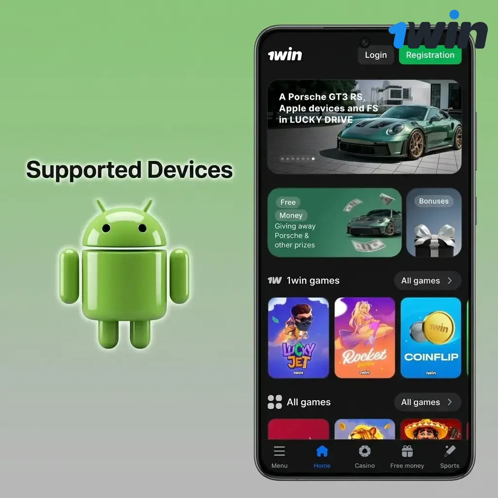 Ten Android smartphones from budget to flagship tested for 1win app and CCTV Game Rush Hour compatibility across all price tiers