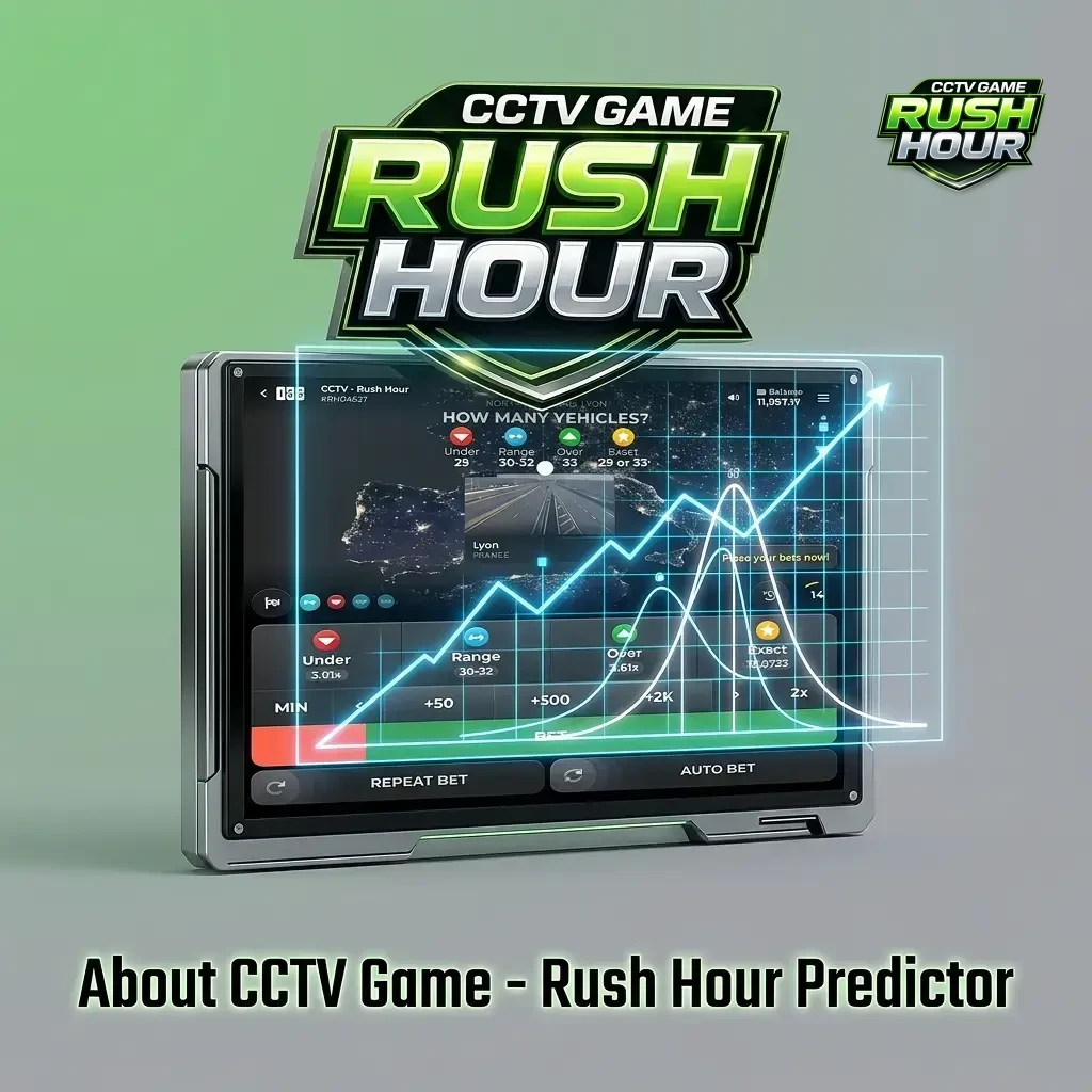 CCTV Game Rush Hour Predictor app showing data-driven betting tips for Android, iOS, and PC users in India