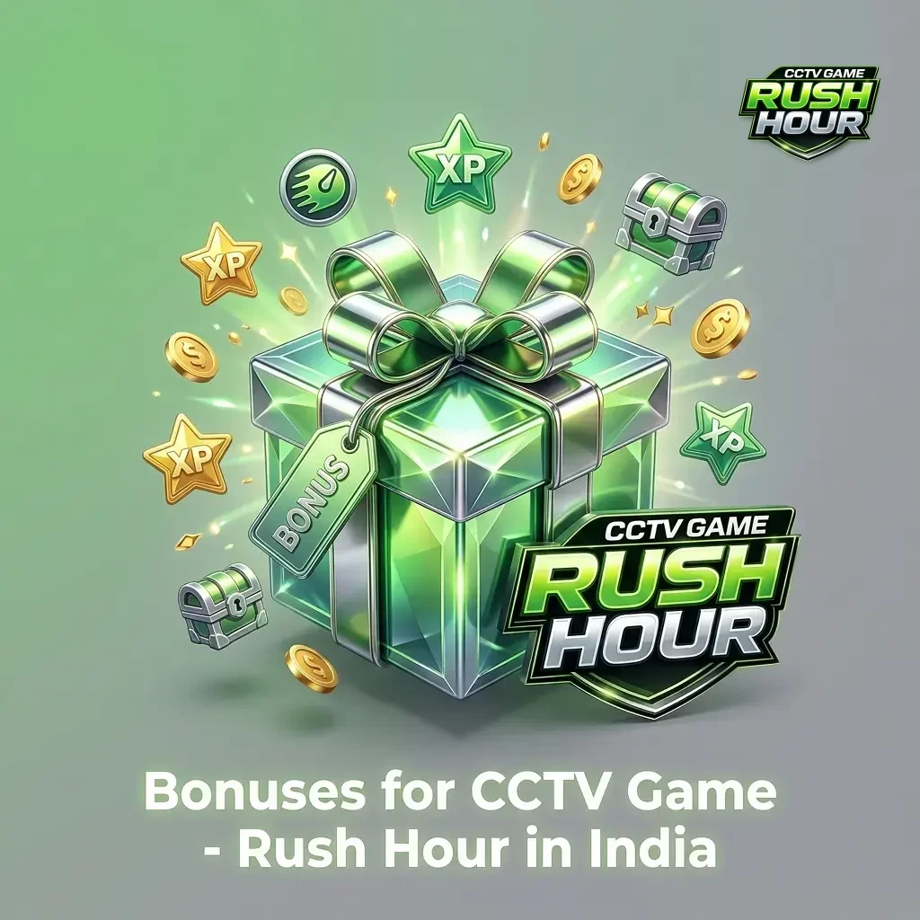 Bonuses for CCTV Game Rush Hour in India including welcome deposit, free spins, cashback and reload offers
