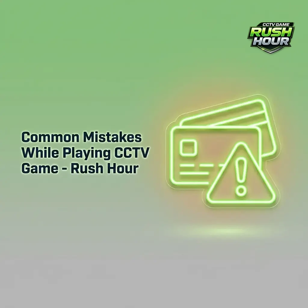 Common mistakes in CCTV Game Rush Hour including chasing losses, no budget, ignoring demo, and overcommitting bets