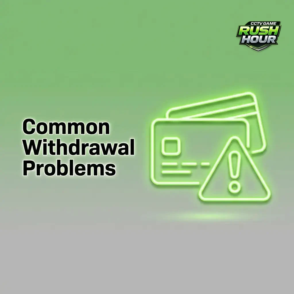 CCTV Game Rush Hour common withdrawal problems including KYC, wagering requirements, and payment issues