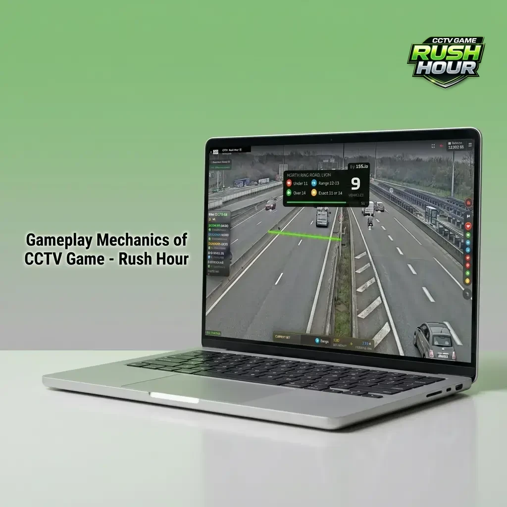CCTV Game Rush Hour gameplay showing rising multiplier display with cashout button and bet controls