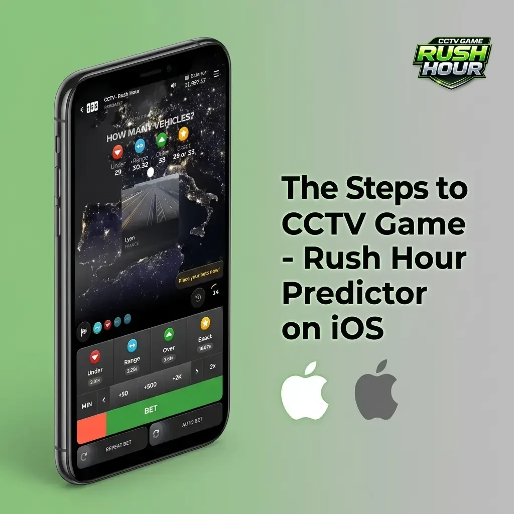 iOS installation steps for CCTV Game Rush Hour Predictor app via Safari and device management settings on iPhone or iPad
