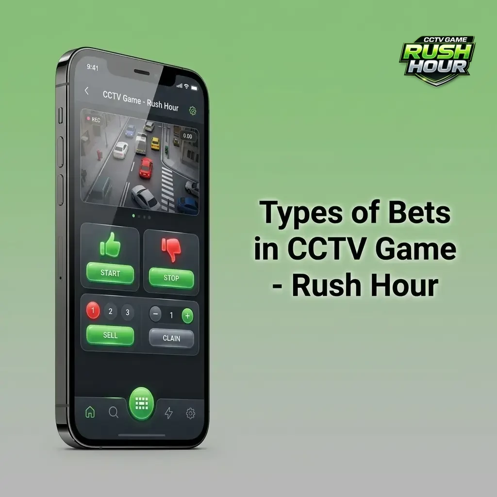 Types of bets in CCTV Rush Hour game including single, multiple, auto-bet, and auto-cashout options explained