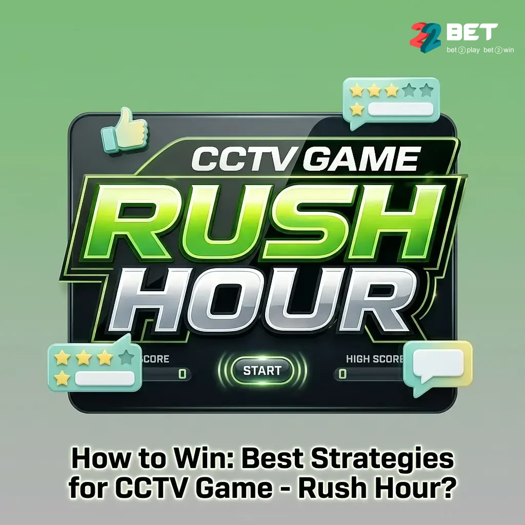 CCTV Game Rush Hour strategies showing auto cash-out tips, multiplier targets, and live stats review on 22Bet