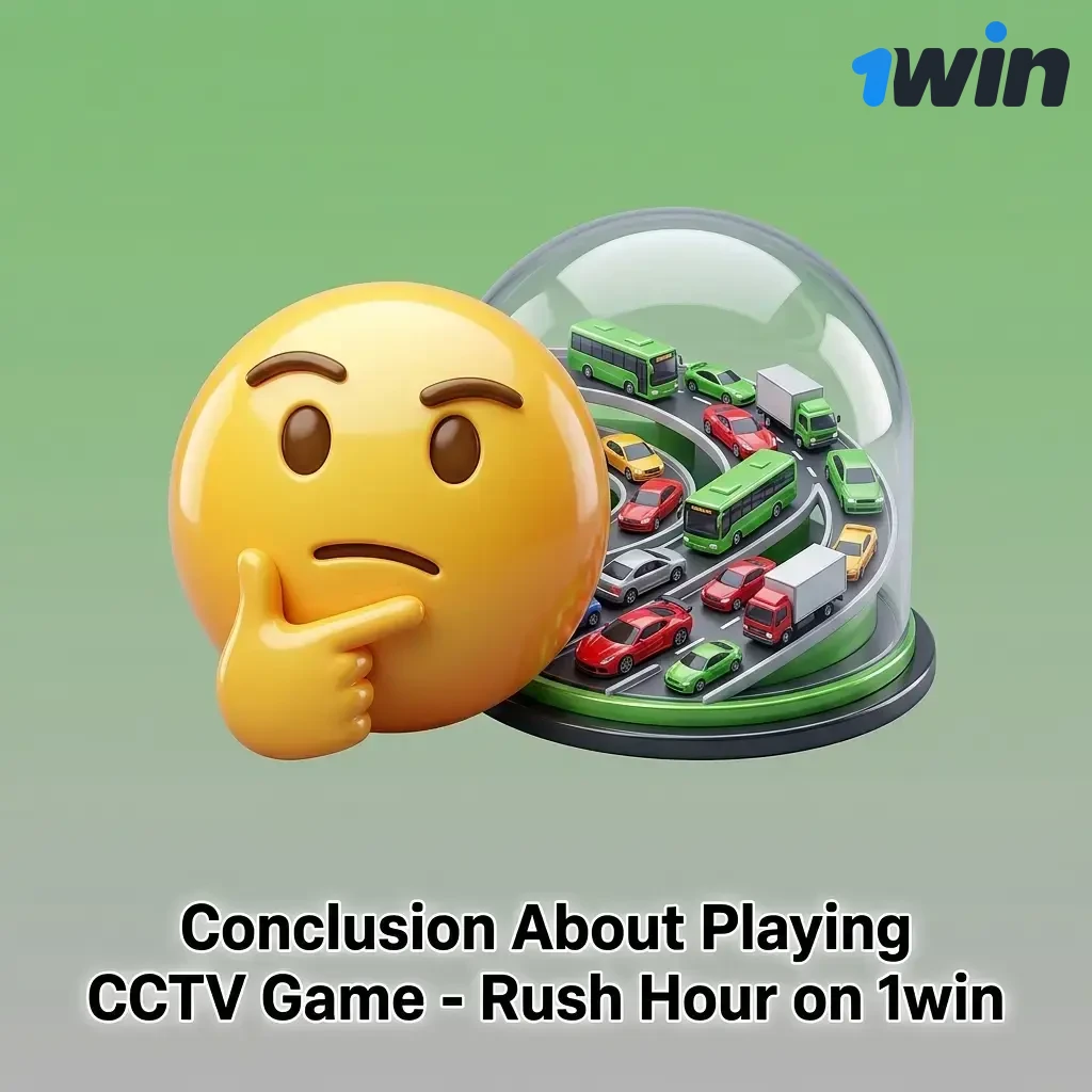 CCTV Rush Hour prediction game on 1win with 97% RTP, INR payments, and tiered welcome bonus for Indian players