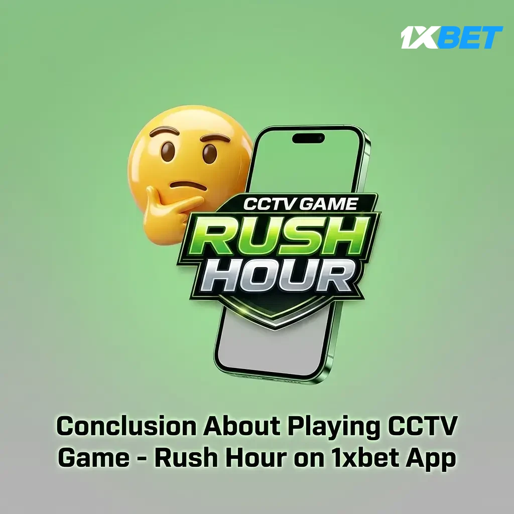 1xbet app for CCTV Game Rush Hour in India with UPI payments, welcome bonus and auto cash-out feature