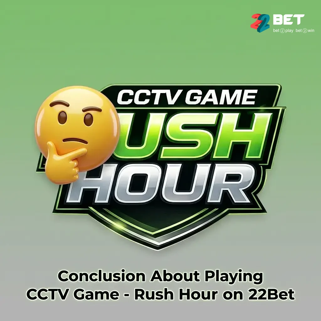 CCTV Rush Hour on 22Bet – 97% RTP prediction game with 10 INR bets, local payments & mobile-friendly platform