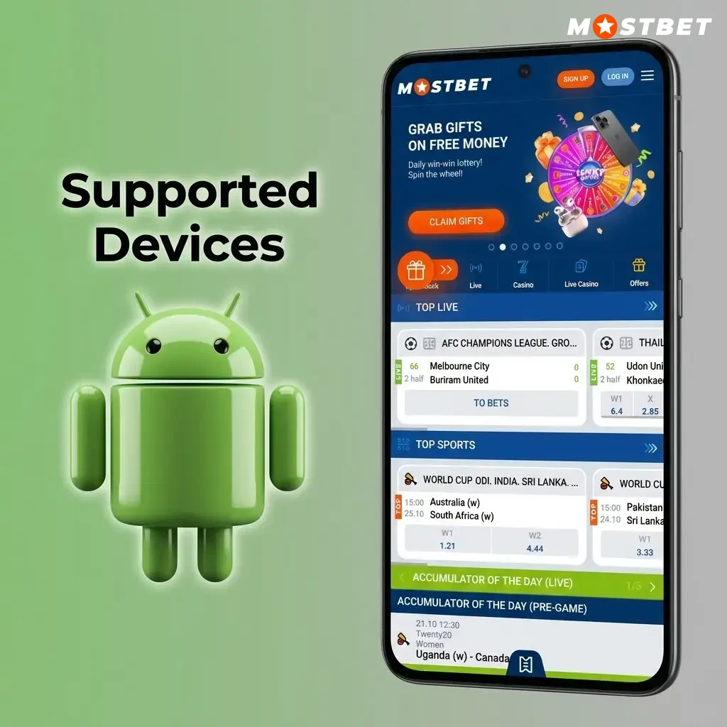 Mostbet CCTV Game Rush Hour Android supported devices across budget, mid-range, and flagship tiers