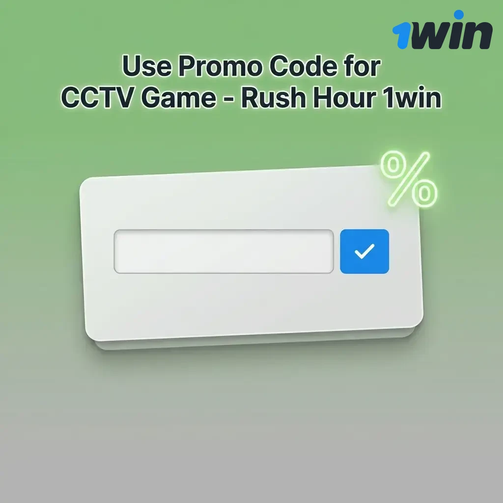 1win promo code 1WINBONUS for CCTV Rush Hour game bonus on first deposit